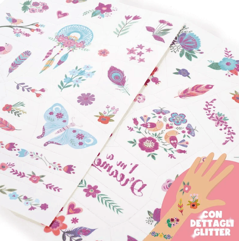legami - Tatuaggi Temporanei - Tattoos Flowers (TTA0004) - 3