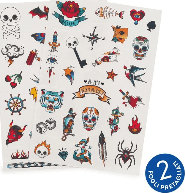 Legami - Tatuaggi Temporanei - Tattoos Old School (TTA0006) - 2
