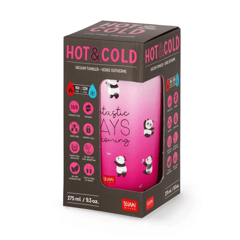 Legami - Bicchiere Termico - Hot&Cold 275 Ml Panda (NTUM0004) - 4