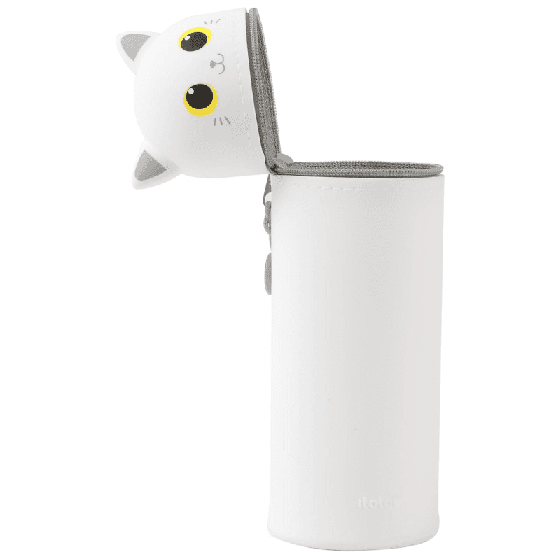 i-Total - Astuccio Silicone allungabile WHITE CAT (XL2482C) - 2
