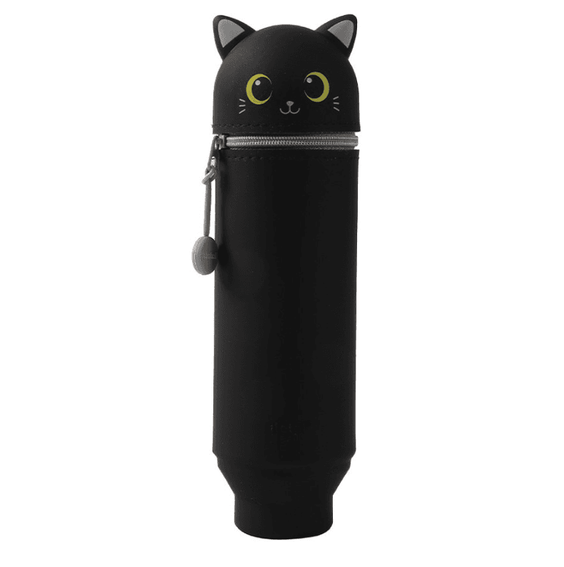 i-Total - Astuccio Silicone allungabile GATTO NERO (XL2482) - 3