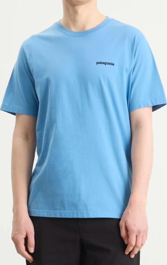 T-shirt Patagonia P-6 Logo Blue - 4