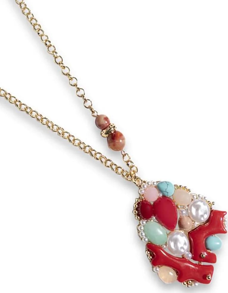 MYA ACCESSORIES | Collana pendente pietre - 2