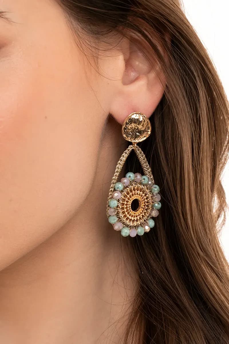 MYA ACCESSORIES | Orecchini pendenti in tessuto - 3