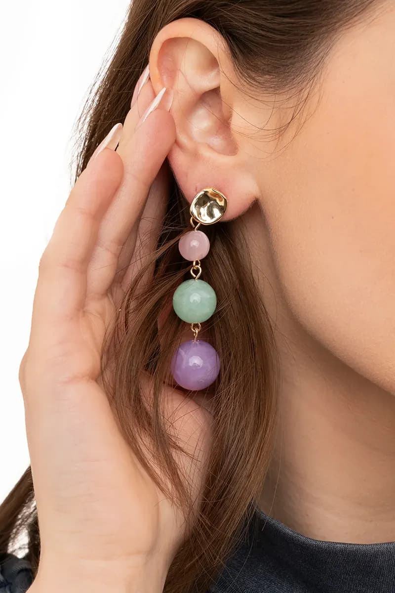 MYA ACCESSORIES | Orecchini sfera acrilico - 2