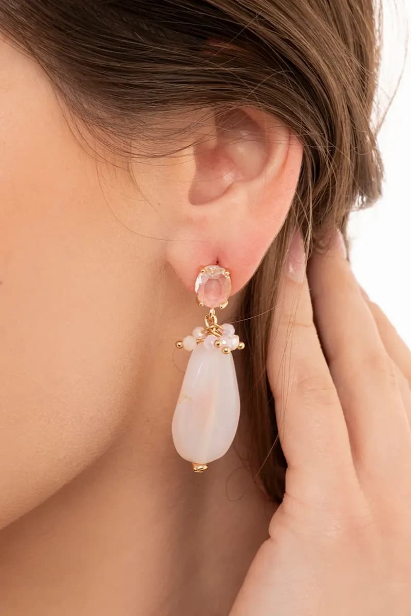 MYA ACCESSORIES | Orecchini pendenti con pietre - 3