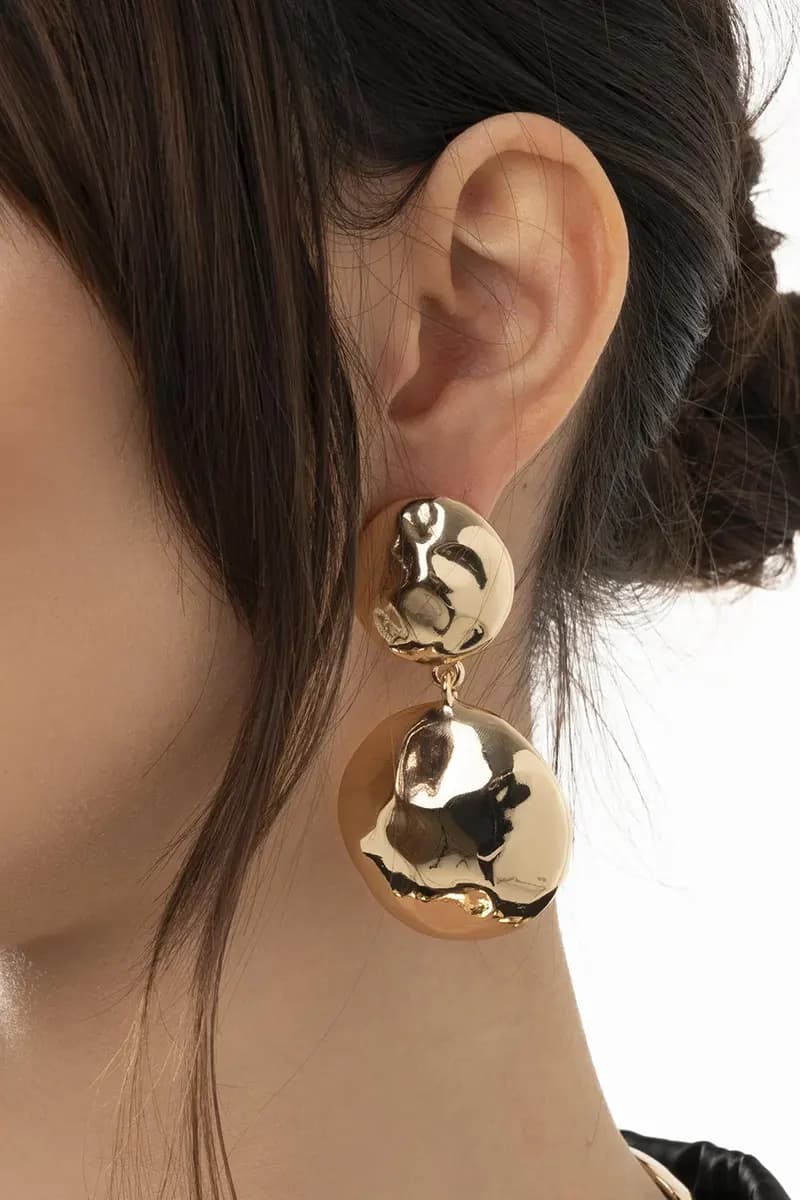 MYA ACCESSORIES | Orecchini pendenti con doppia sfera - 3