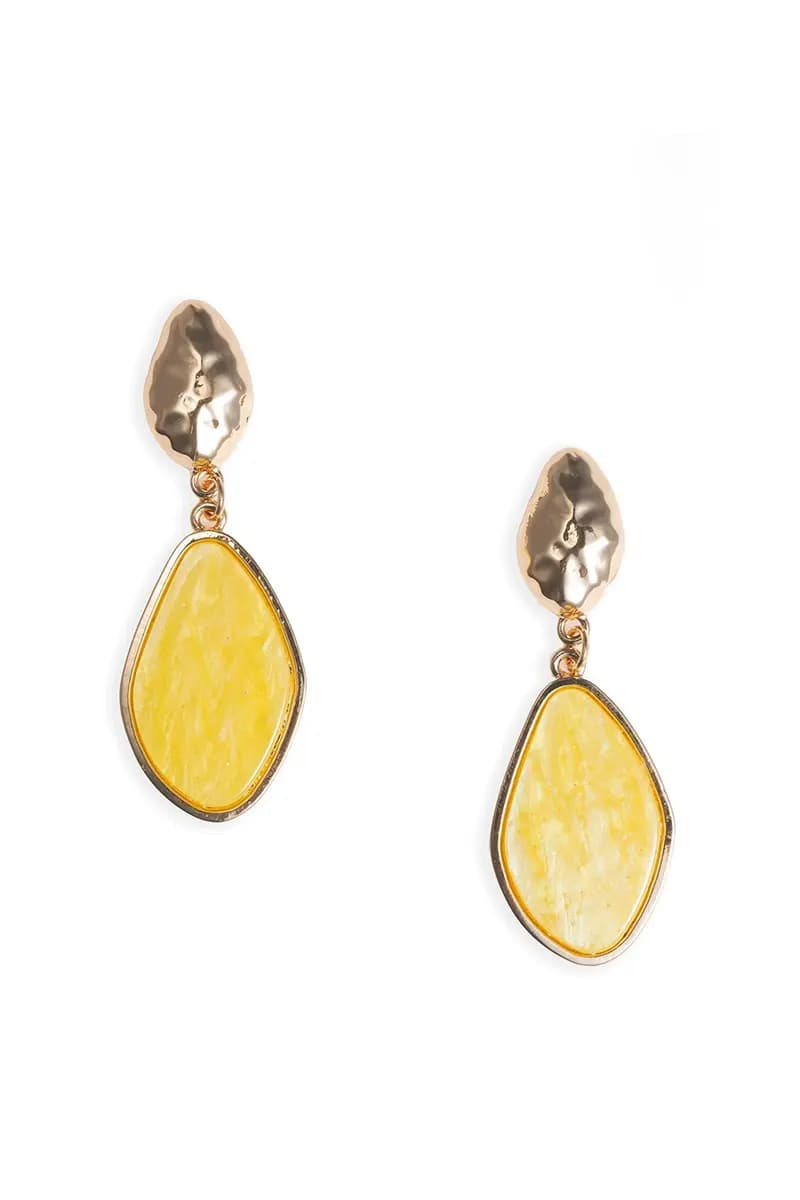 MYA ACCESSORIES | Orecchini pendenti con pietra in acrilico - 2