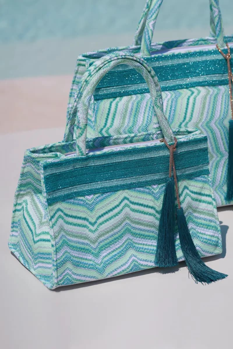 PHO Firenze | Borsa a mano fantasia con dettaglio nappe - 2