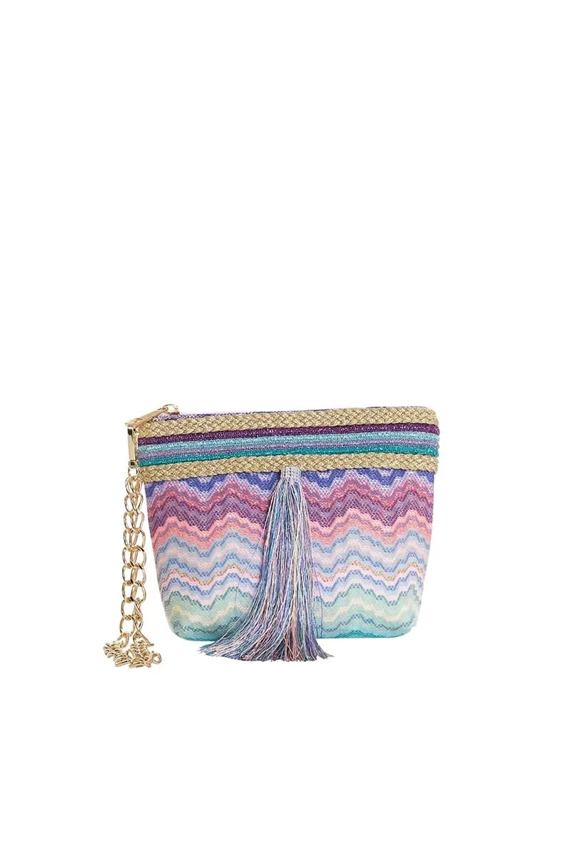 PHO Firenze | Pochette fantasia a tracolla con nappa - 5