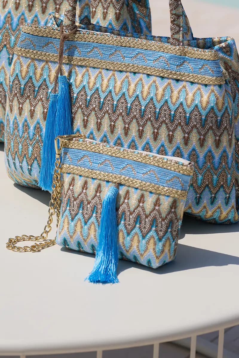 PHO Firenze | Pochette fantasia a tracolla con nappa - 4