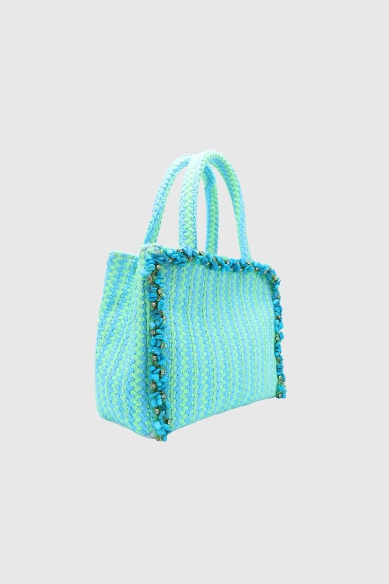 PHO Firenze | Borsa a mano fantasia con dettaglio pietre - 2