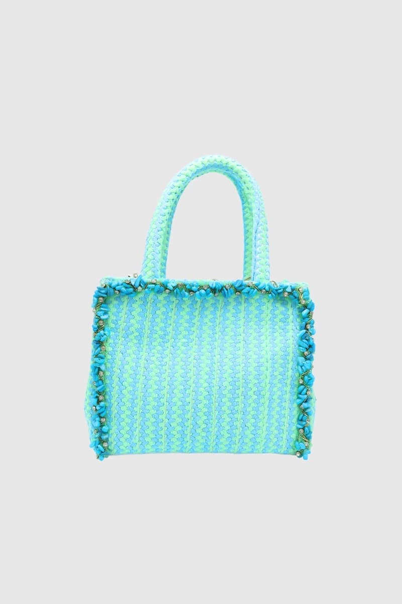 PHO Firenze | Borsa a mano fantasia con dettaglio pietre - 3