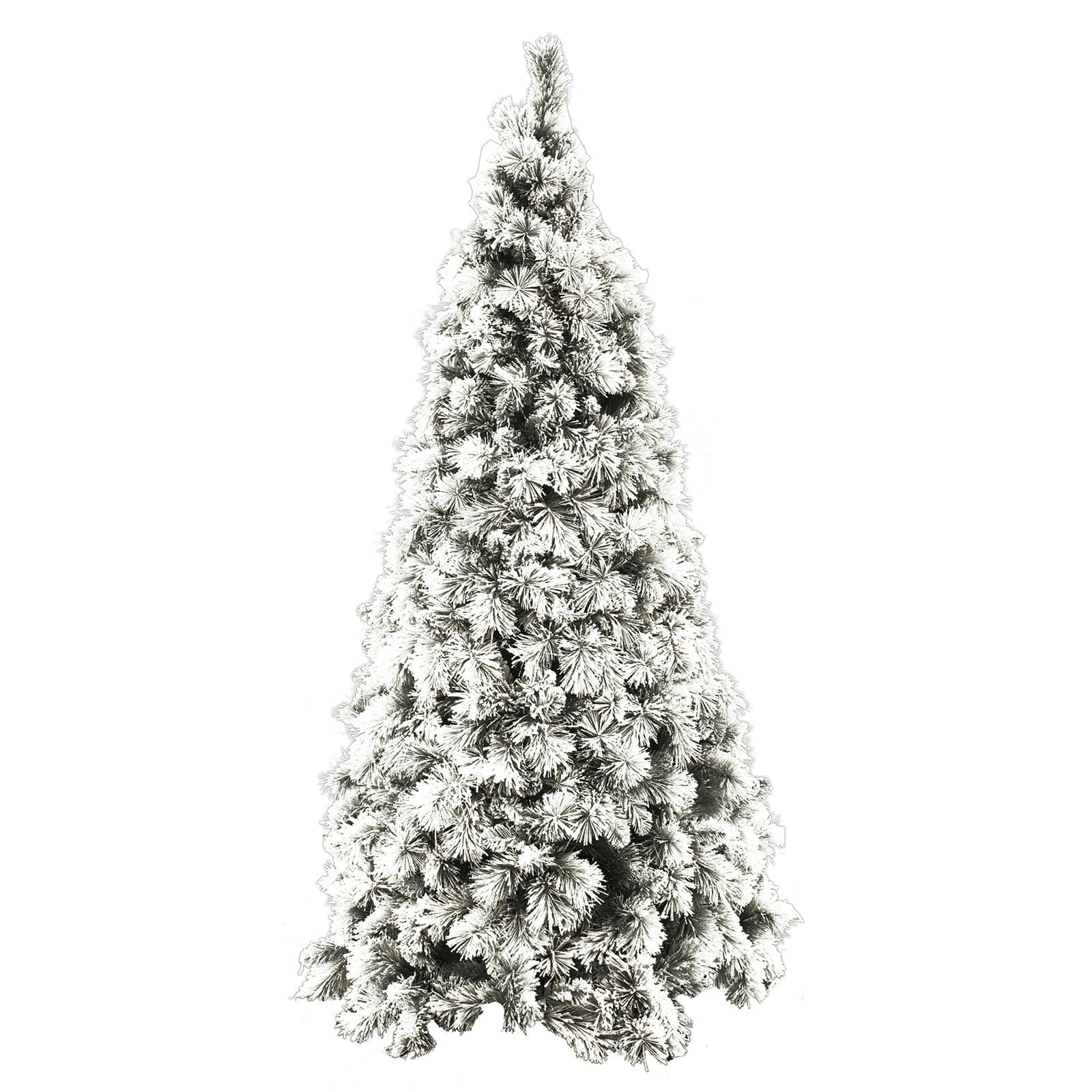 Albero di natale innevato "Monterrey" in PP Effetto Aghi di Pino + PVC di Altissima qualità - 3