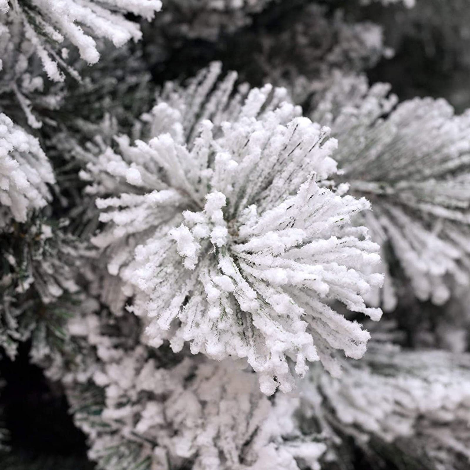 Albero di natale innevato "Monterrey" in PP Effetto Aghi di Pino + PVC di Altissima qualità - 2
