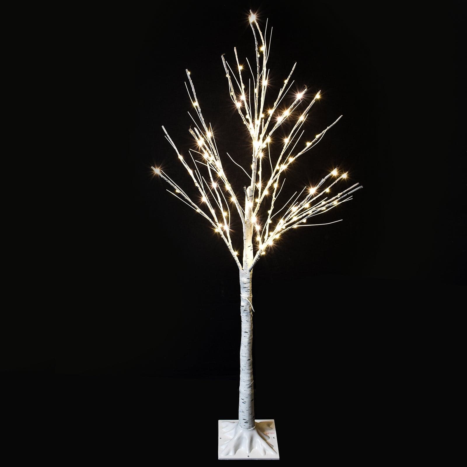 Albero luminoso bianco decorazione natalizia a led luce calda - 2