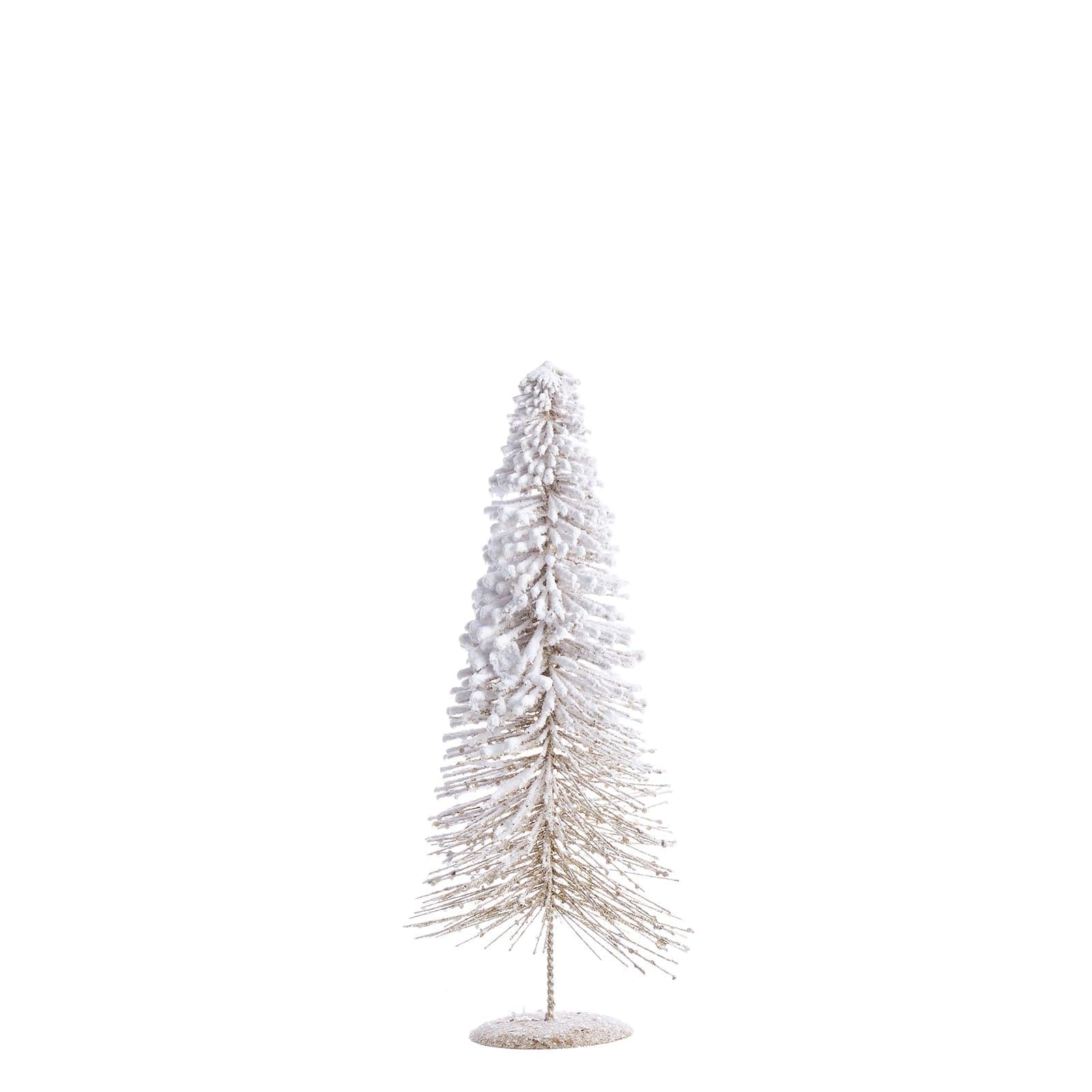 Albero Cono Freezy champagne alberello natalizio pino innevato di Natale in PVC - 3