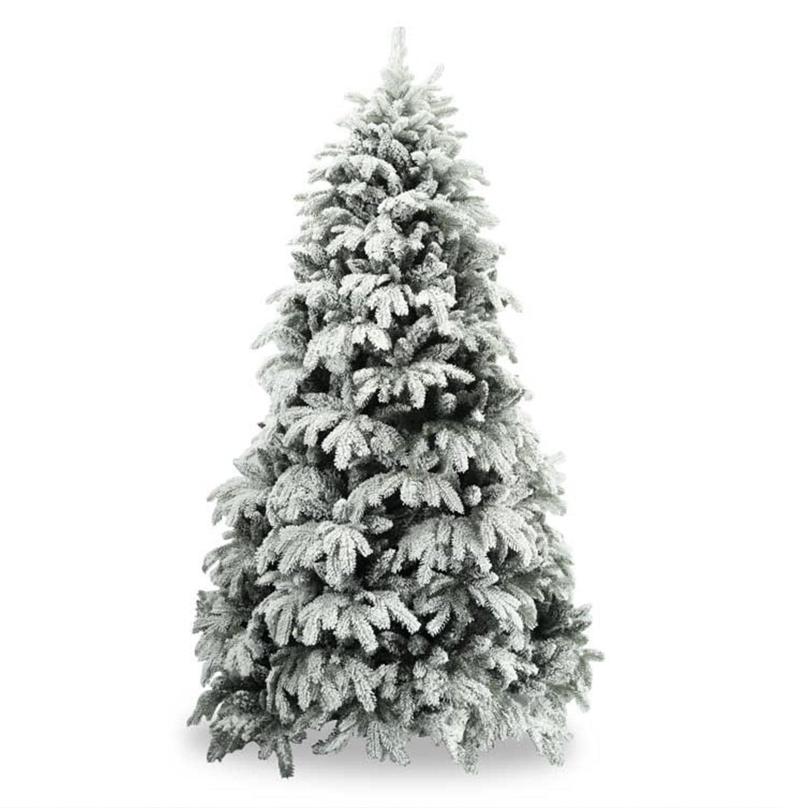 Albero di natale "Alaskan Frost" innevato con PE Effetto Real Touch + Flock - 4