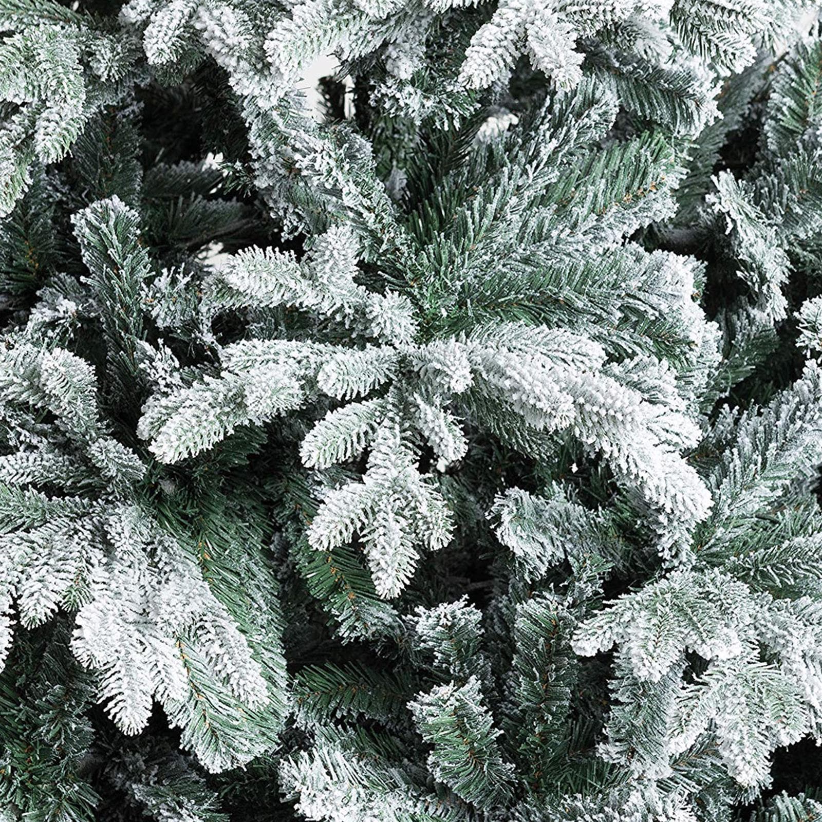 Albero di natale "Alaskan Frost" innevato con PE Effetto Real Touch + Flock - 3
