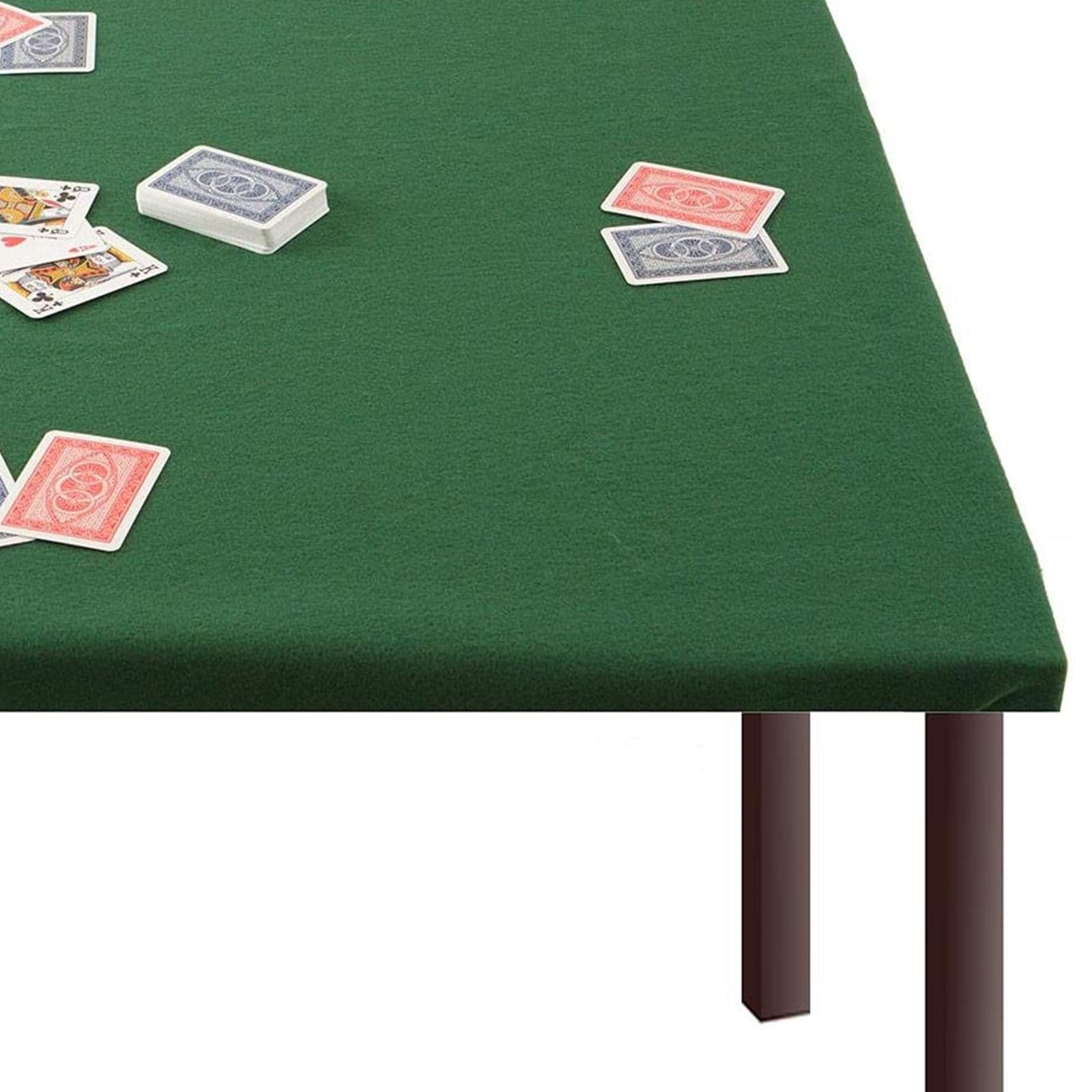 Tappeto copri-tavolo in panno verde, tovaglia da Poker e giochi da tavolo con elastici - 4