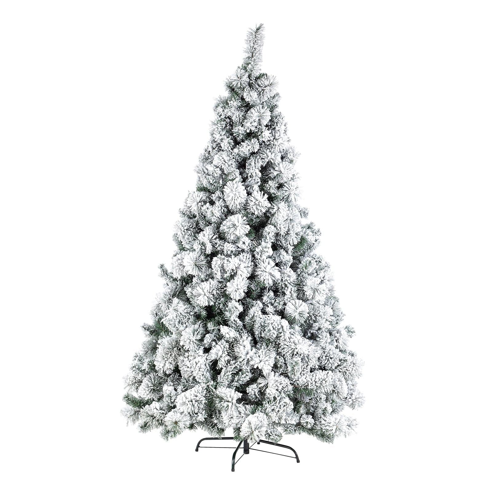 Albero di natale innevato "Cermis" in PP Effetto Aghi di Pino - 3