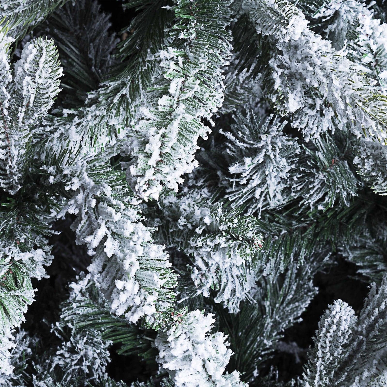 Albero di natale innevato "Praga" Slim in PVC di Altissima qualità + Flock - 2