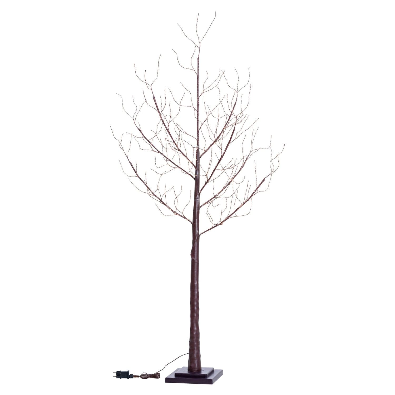 Albero di natale luminoso con 600 microled luce calda decorazione da interno h 180 cm - 2