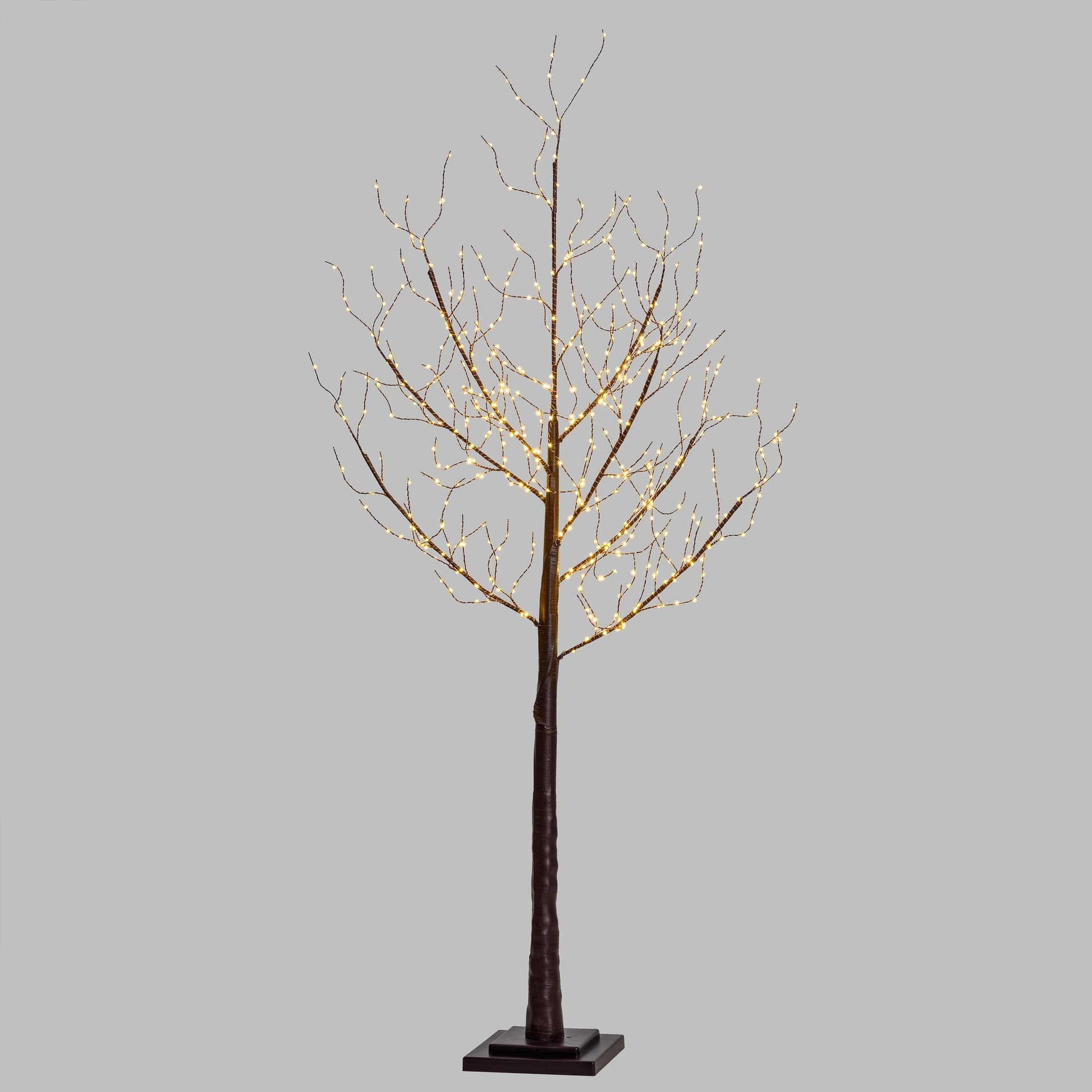 Albero di natale luminoso con 600 microled luce calda decorazione da interno h 180 cm - 3
