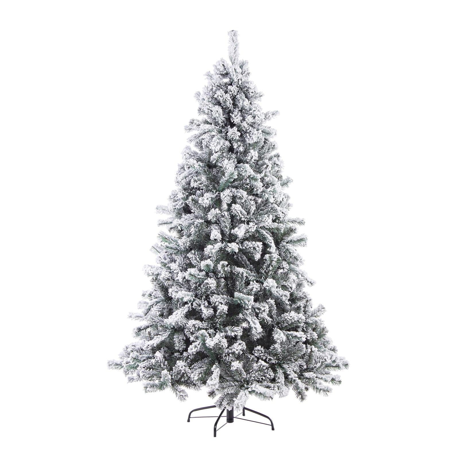 Albero di natale innevato "Gran Paradiso" in PVC di Altissima qualità + Flock - 3