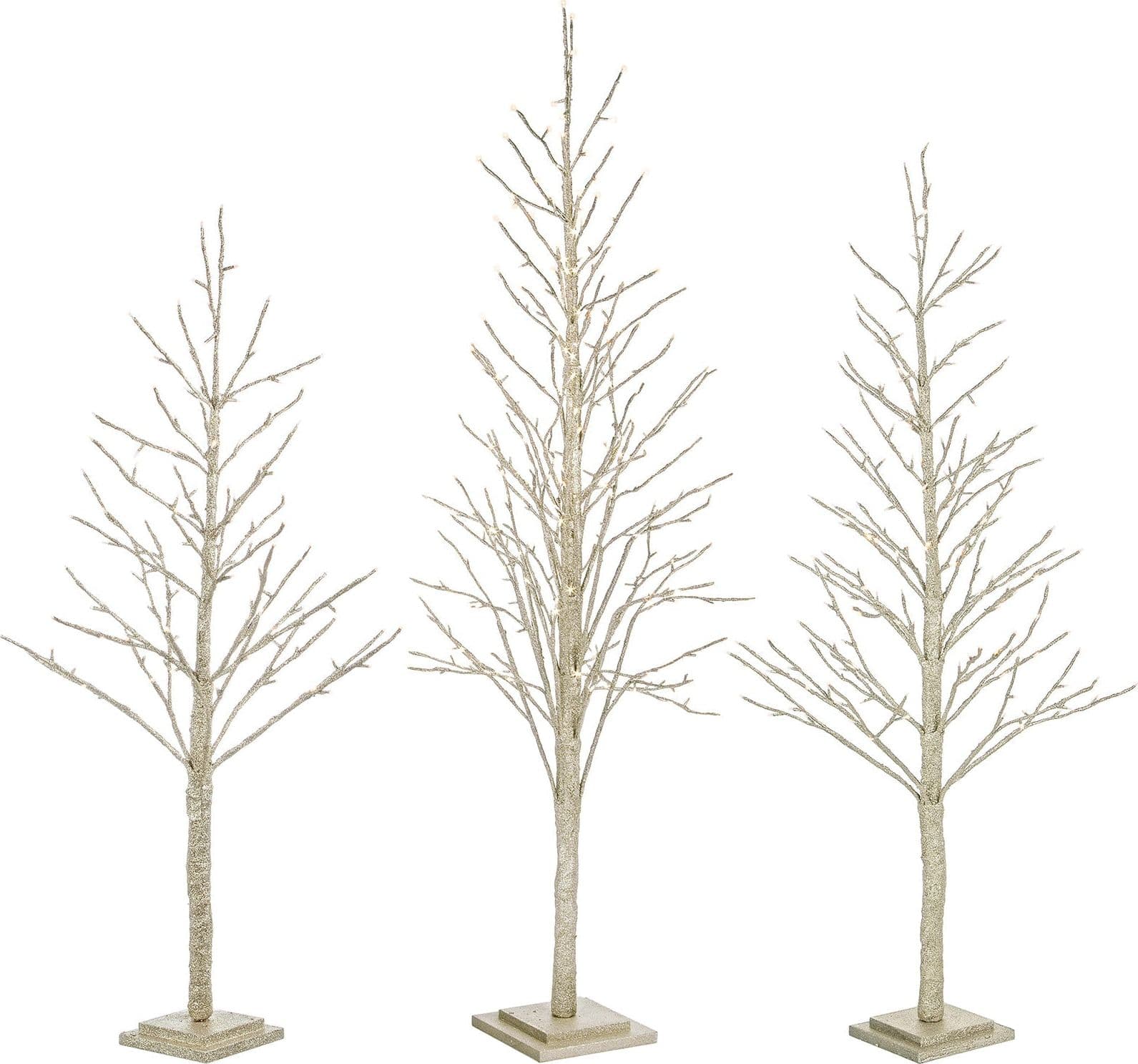Albero di natale luminoso "Glad" Ramo con led a luce calda Decorazione da interno - 3