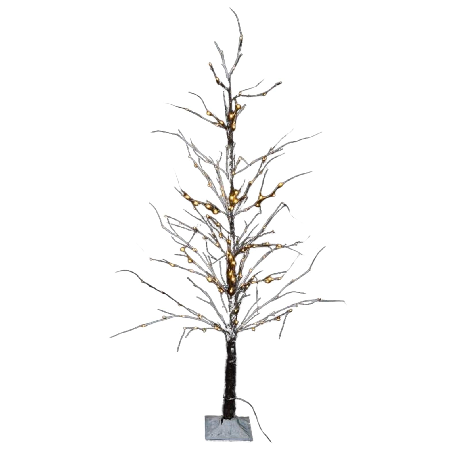 Albero luminoso innevato, ramo con led luce calda decorazione da interno - 3