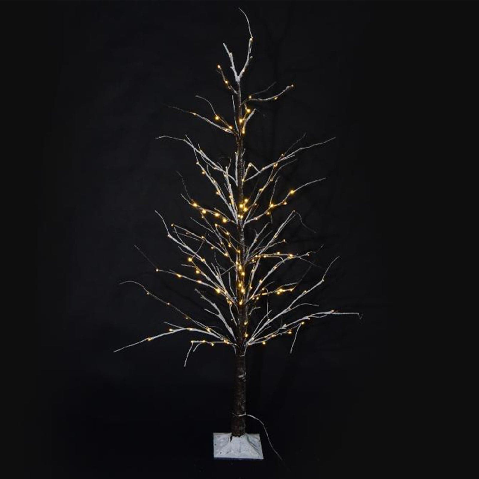 Albero luminoso innevato, ramo con led luce calda decorazione da interno - 2
