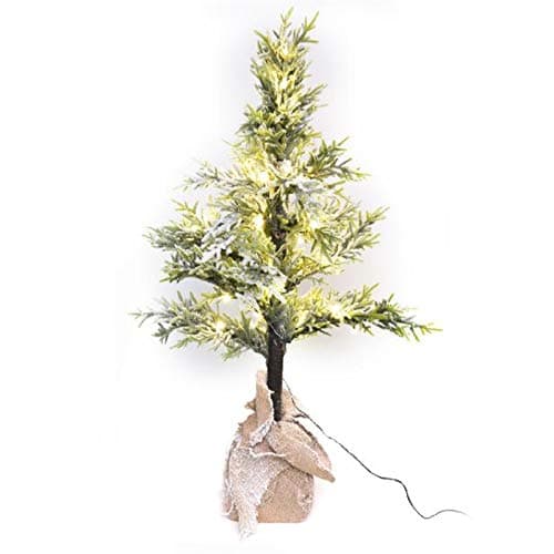 Albero di natale pinetto con base in juta  in PE Effetto Real Touch h 140 cm - 2