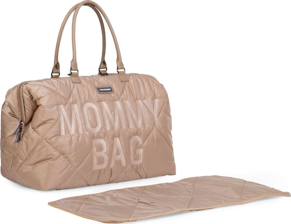 Borsa Fasciatoio Childhome Mommy Bag Trapuntata-Beige - 4