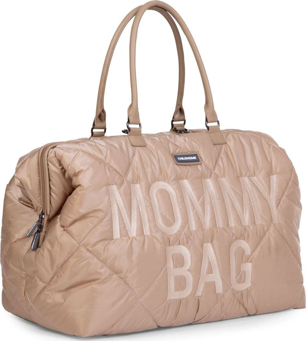 Borsa Fasciatoio Childhome Mommy Bag Trapuntata-Beige - 5