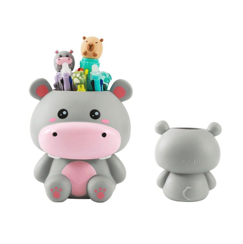 i-Total - Portapenne / Portaspazzolini 3D Hippo (XL3033)