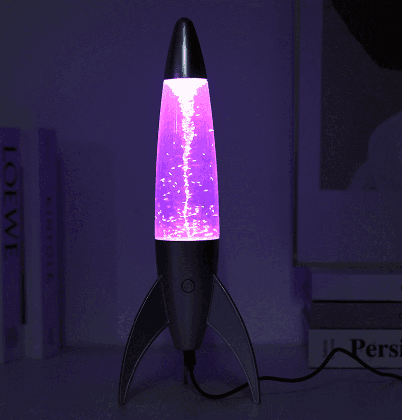 i-Total - Lampada Lava LED Tornado Grigio satinato, Cambia Colore RGB - 36 cm (XL2933A) - 2