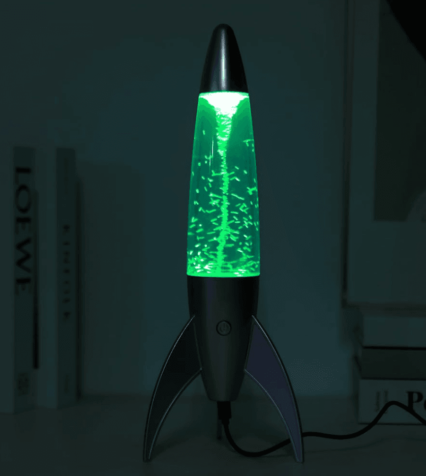 i-Total - Lampada Lava LED Tornado Grigio satinato, Cambia Colore RGB - 36 cm (XL2933A) - 3
