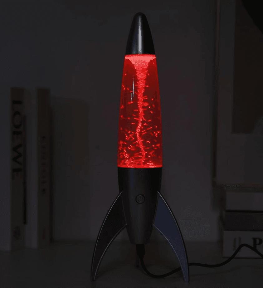 i-Total - Lampada Lava LED Tornado Grigio satinato, Cambia Colore RGB - 36 cm (XL2933A) - 4