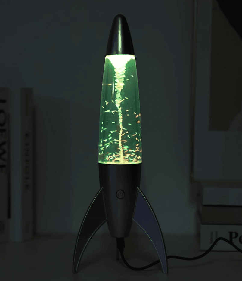 i-Total - Lampada Lava LED Tornado Grigio satinato, Cambia Colore RGB - 36 cm (XL2933A) - 5