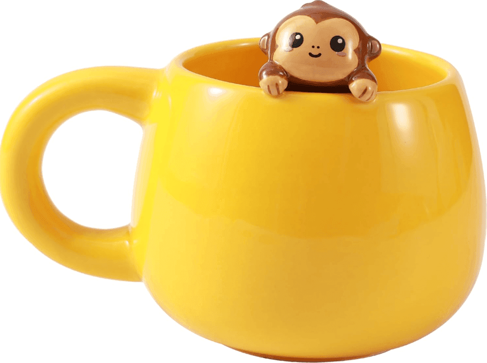 i-Total - Tazza in Cermica con Charm Monkey (XL2525E) - 2