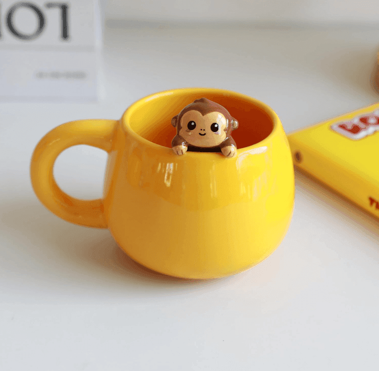 i-Total - Tazza in Cermica con Charm Monkey (XL2525E) - 3