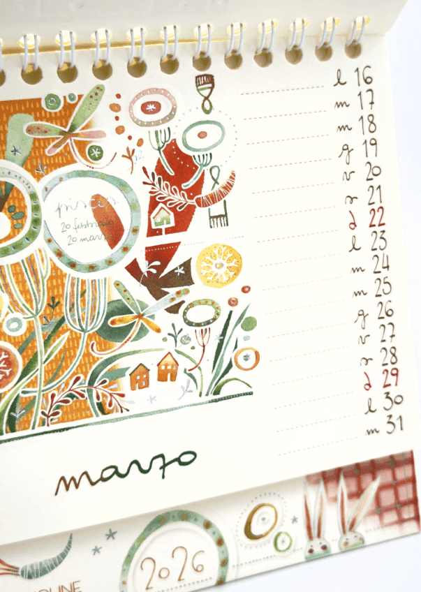 Akena - Goccioline Calendario da Tavolo Piramide 2026 (GO26PI) - 4