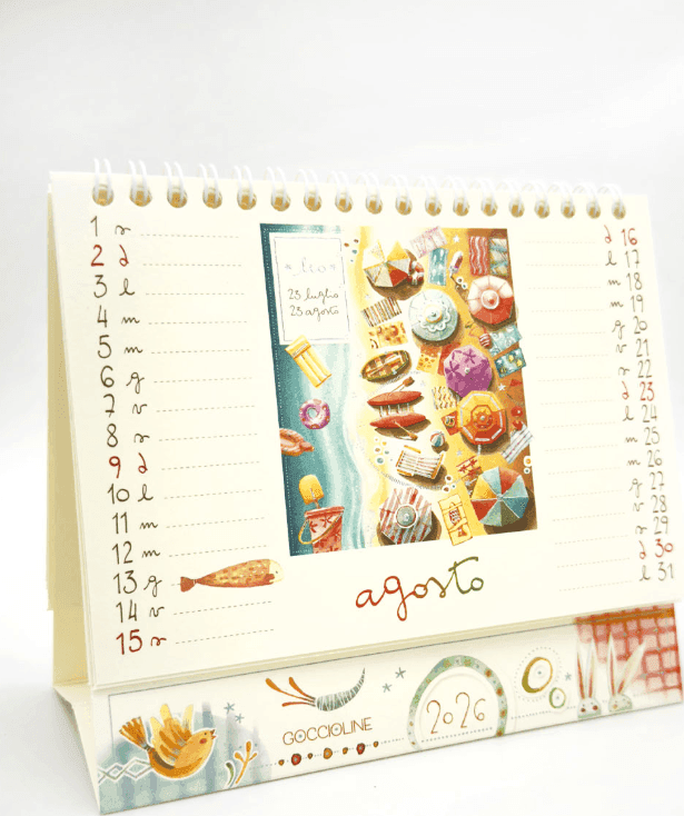 Akena - Goccioline Calendario da Tavolo Piramide 2026 (GO26PI) - 5