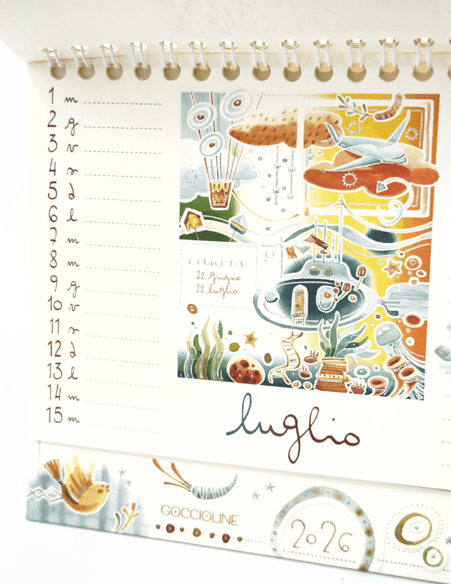 Akena - Goccioline Calendario da Tavolo Piramide 2026 (GO26PI) - 6