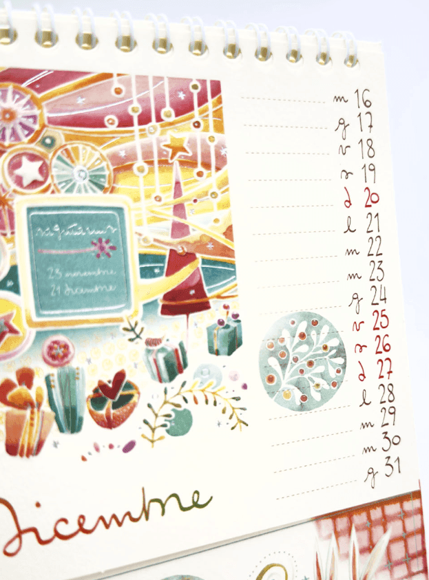 Akena - Goccioline Calendario da Tavolo Piramide 2026 (GO26PI) - 8