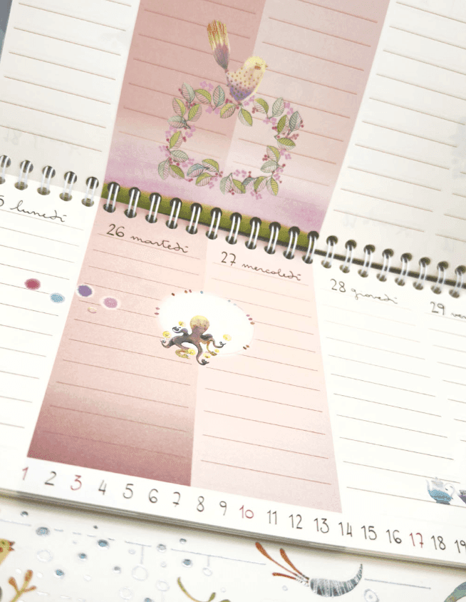 Akena - Goccioline Weekly Planner da Tavolo anno 2026 (GO26W) - 7