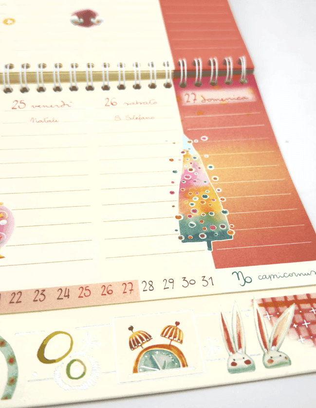 Akena - Goccioline Weekly Planner da Tavolo anno 2026 (GO26W) - 8