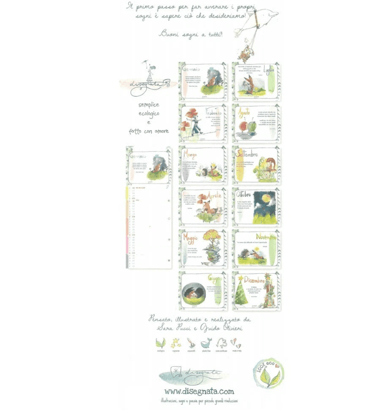 Akena - Calendario da Muro Disegnata 2026 By Pucci e Olivieri (DS26SP) - 2