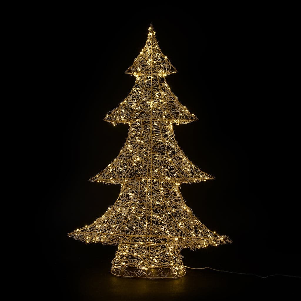 Albero di Natale "Supreme" in metallo con 500 luci a led da 80 cm - 2